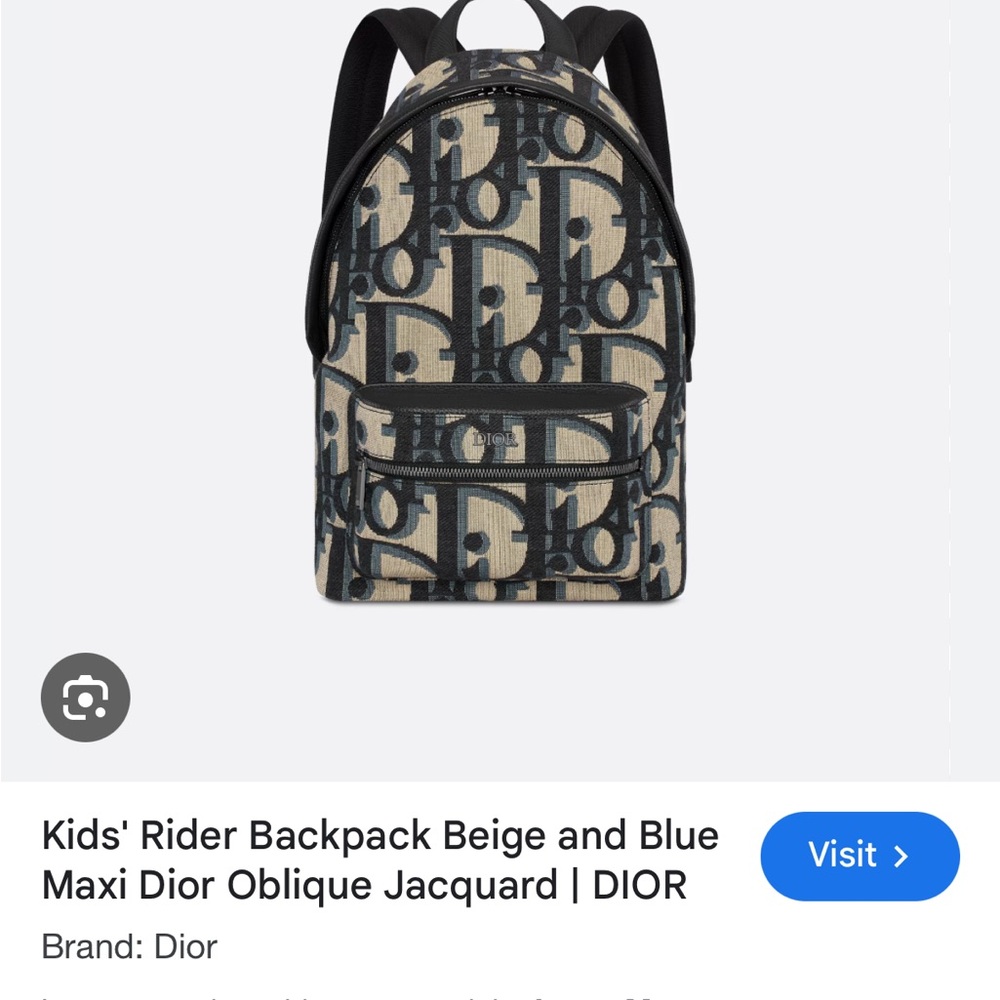 Dior Kids Rider backpack $3000